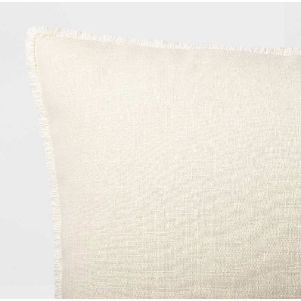 2 King Euro Heavyweight Linen Blend Throw Pillows  Natural Tan - Casaluna™ - Picture 3 of 3